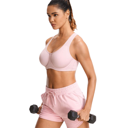 KORA High Impact Max Control Sports Bra with Outside Underwire and Adjustable Ladder Straps