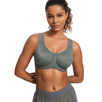 KORA High Impact Max Control Sports Bra with Outside Underwire and Adjustable Ladder Straps